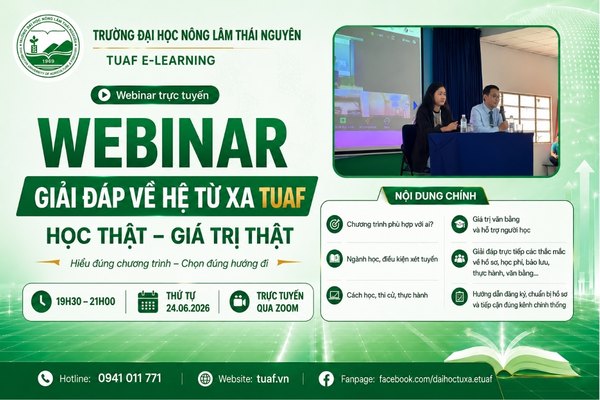 Webinar giải đáp về hệ từ xa TUAF - Học thật, giá trị thật