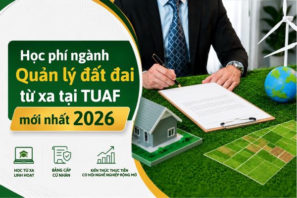 Học phí ngành Quản lý đất đai từ xa tại TUAF mới nhất 2026