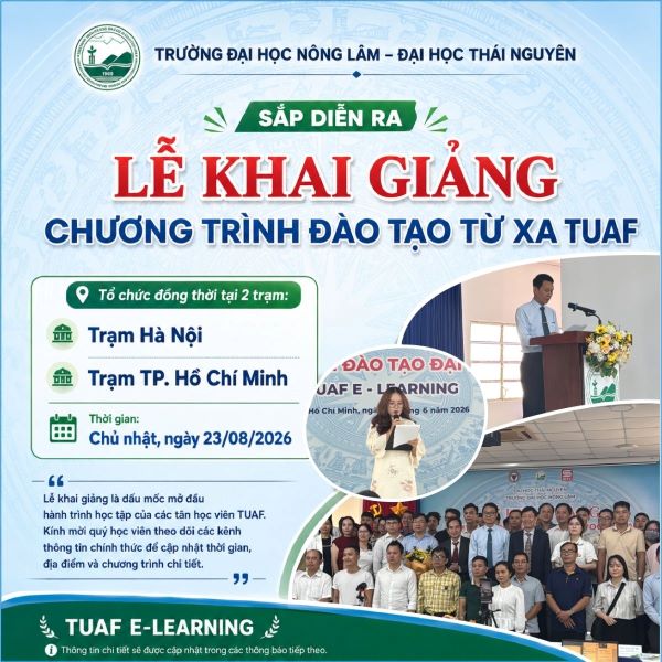 Thông báo sắp khai giảng hệ đại học từ xa khoá mới