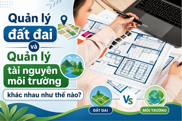 Quản lý đất đai và Quản lý tài nguyên môi trường khác nhau như thế nào?