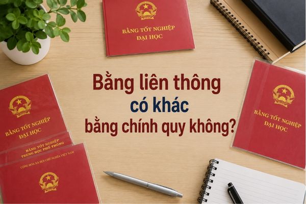 Bằng liên thông có khác bằng chính quy không