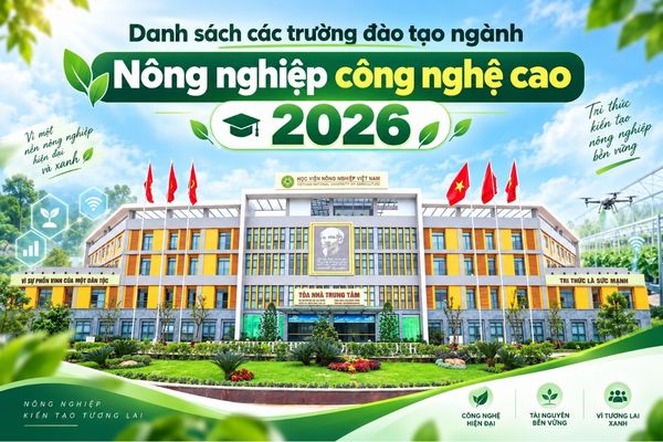 Danh sách các trường đại học có ngành Nông nghiệp công nghệ cao năm 2026
