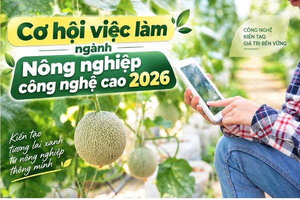 Cơ hội việc làm ngành Nông nghiệp công nghệ cao: Ra trường làm gì?