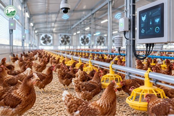 Trang trại chăn nuôi thông minh ứng dụng IoT và hệ thống tự động hóa trong Nông nghiệp 4.0