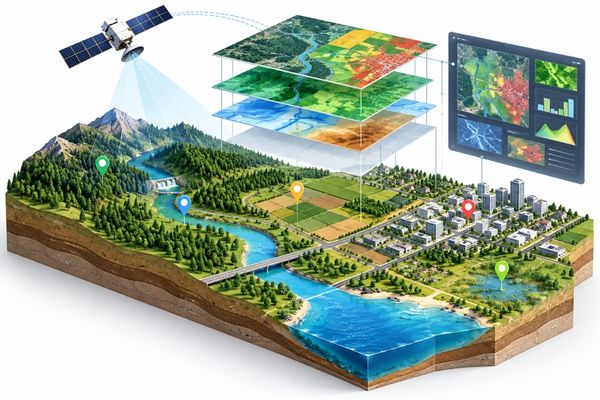 Ứng dụng GIS trong quản lý và giám sát sử dụng đất thông qua bản đồ số và dữ liệu địa lý
